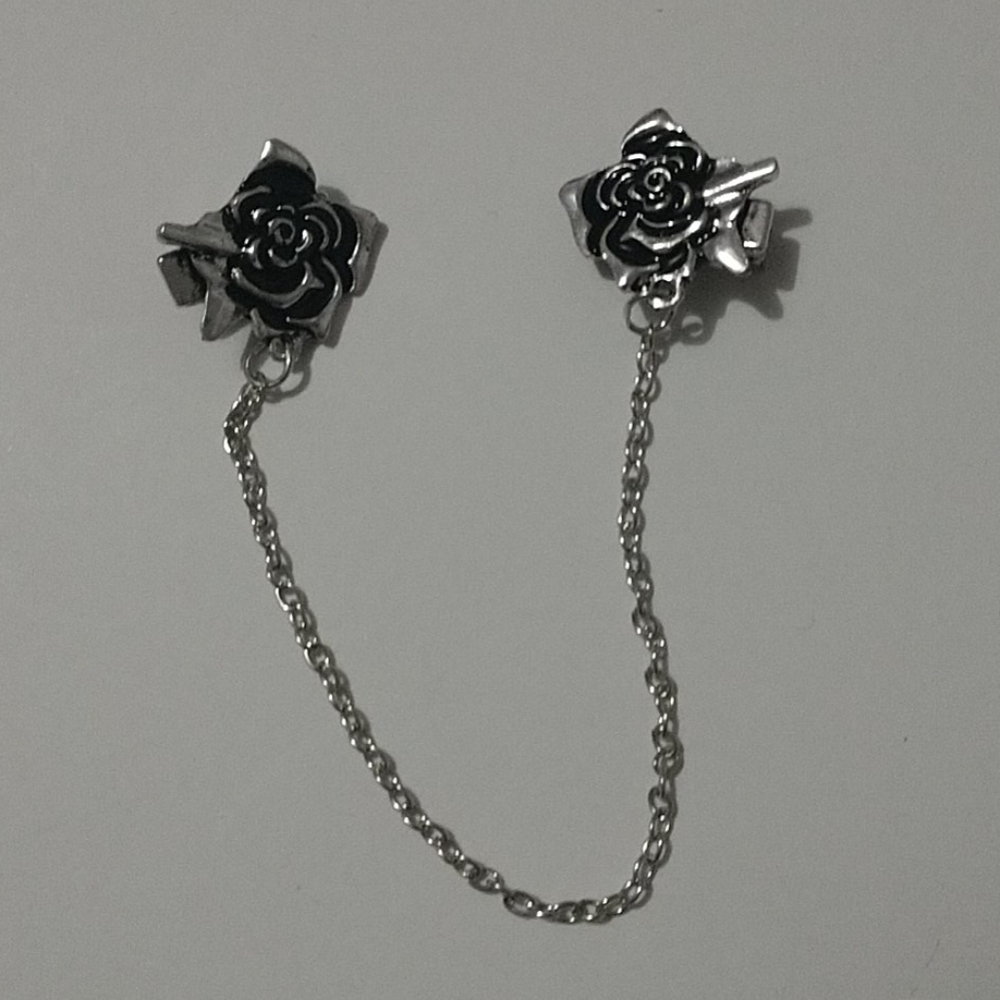 New Rose Silver-tone Cardigan Collar Chain - Picture 7 of 13